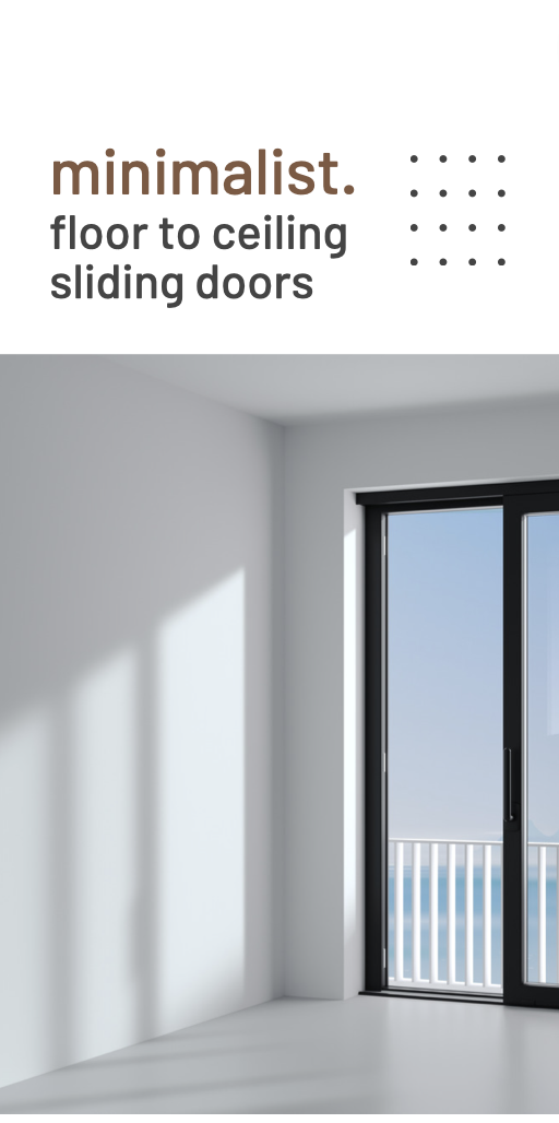 floor to ceiling sliding doors